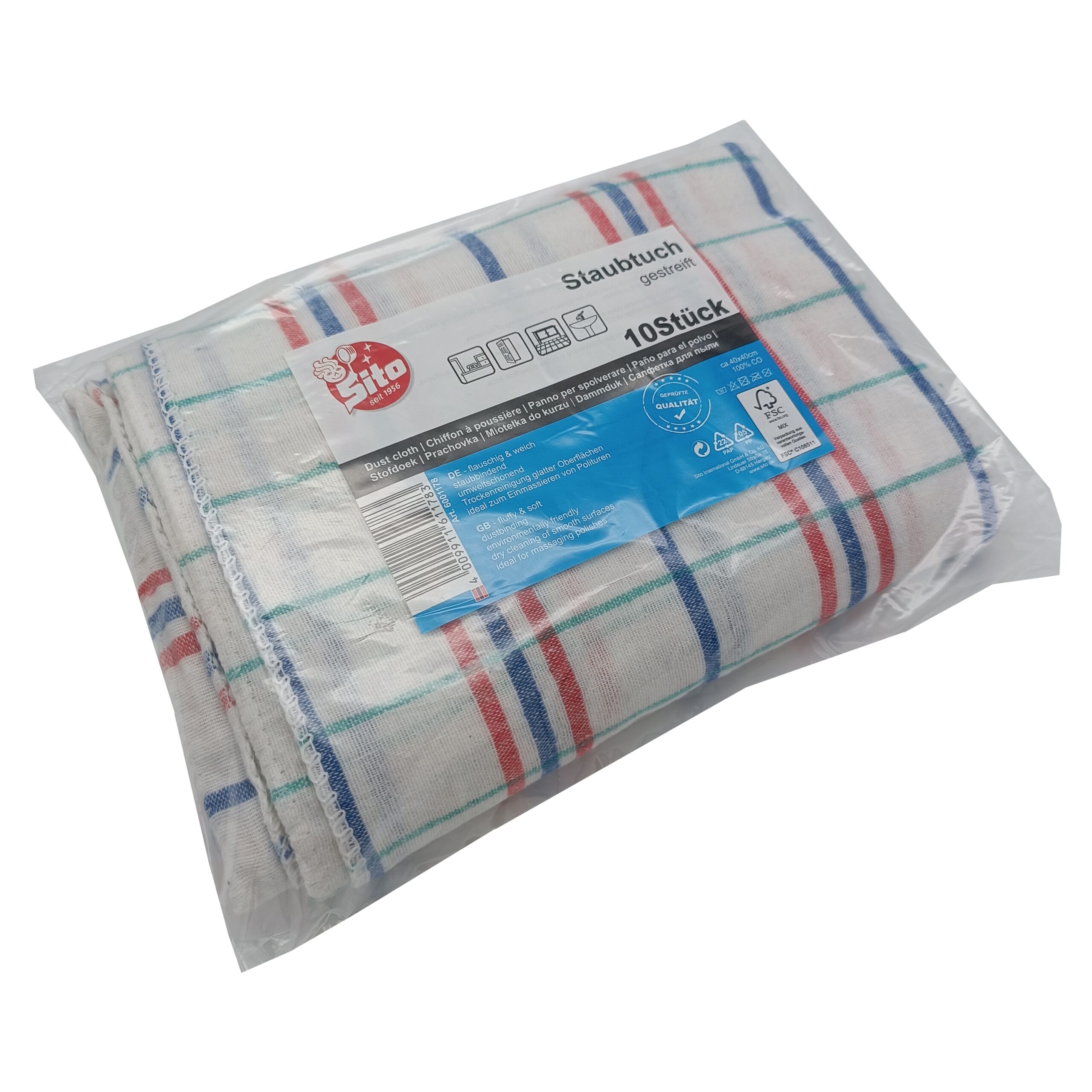 STAUBTUCH, GESTREIFT